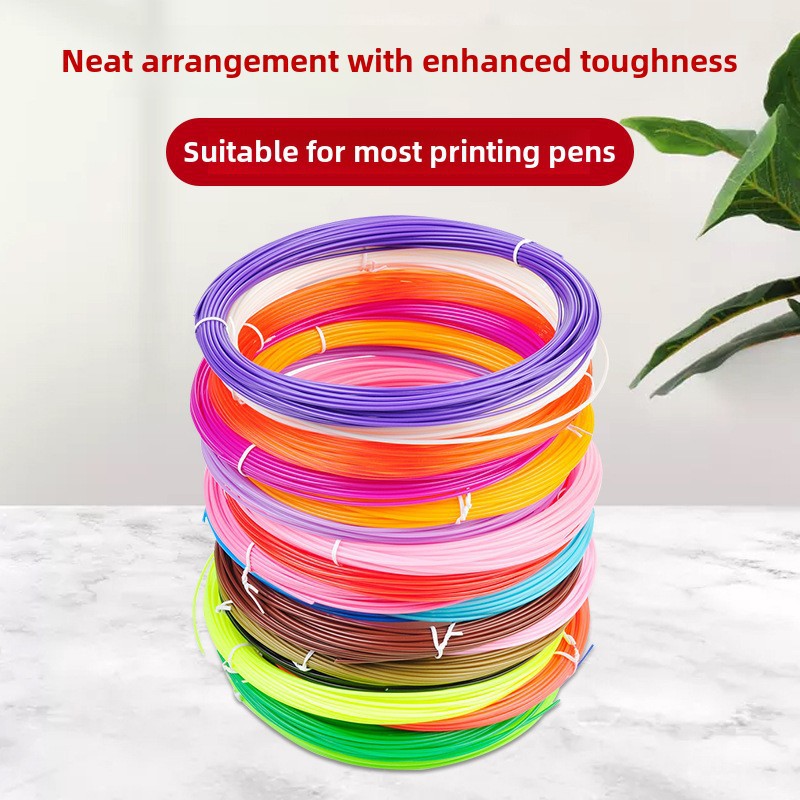 High and low temperature multi-color 3D printing pen special consumables 3 meters 5 meters can be customized in stock wholesale wire