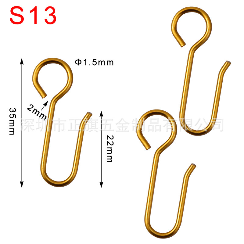 Metal Curtain Shower Curtain Track Hook Stainless Steel Hanging Hook Curtain Card Slot Ceiling Decorative Ceiling Hook