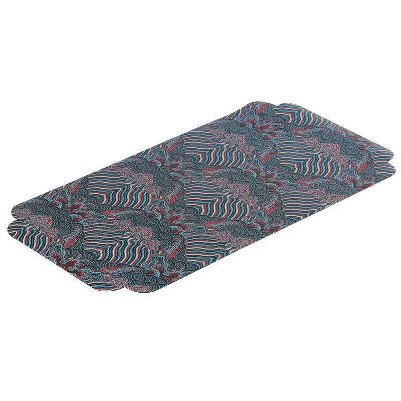 Cloud Brocade Double-Sided Brocade Cloth Mat Tea Ceremony Dry Bubble Mat Chinese Style Tea Mat Retro Zen Tea Mat