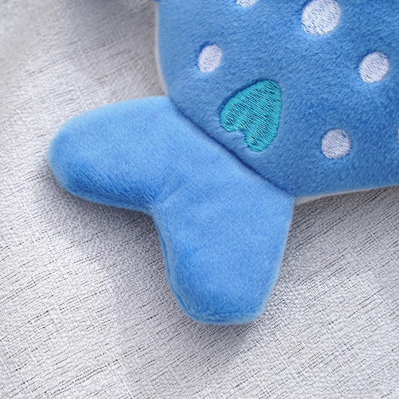 Factory production cartoon children shark coin purse plush zipper bag data cable packaging jewelry pendant small gifts