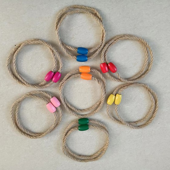 Spot wholesale hemp rope ring outdoor game throwing ring Children game ring hemp rope ring