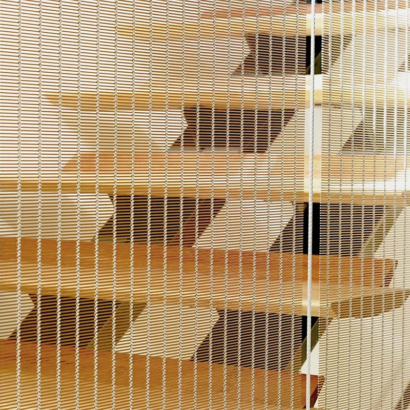 Hotel Club Restaurant Lobby Partition Stainless Steel Screen Water Curtain Wall Mesh Spiral Decorative Mesh Curtain Metal Curtain