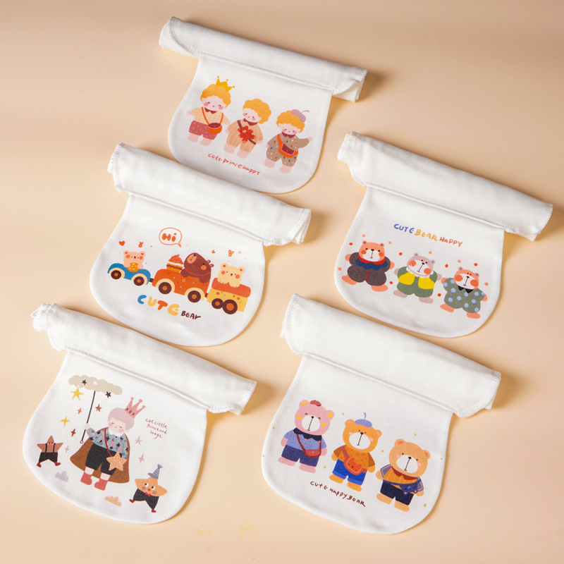 Полотенце для детей 32*24 см, впитывающее пот, для детского сада, толстое, анти-потовое, из хлопковой марли