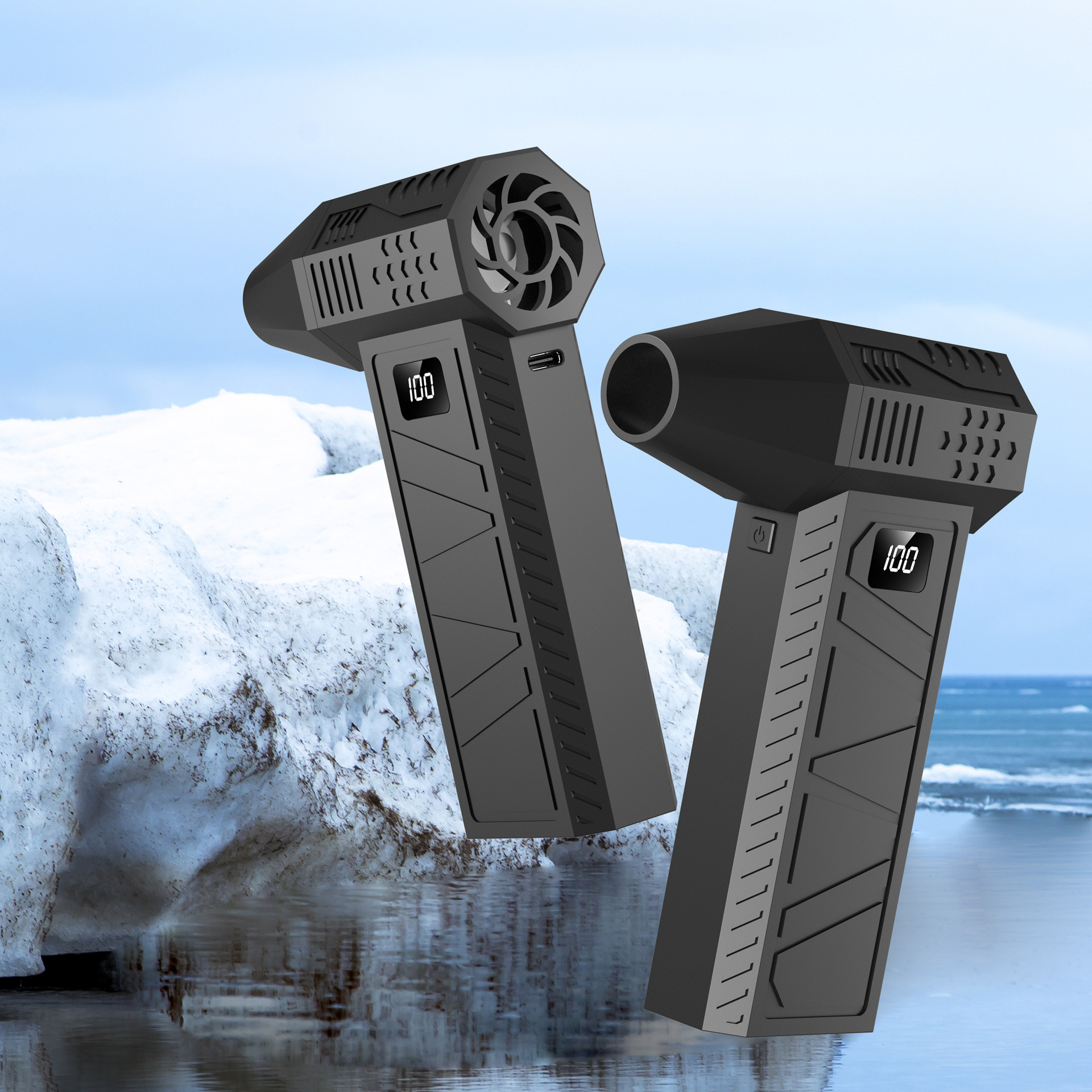 мощный вентилятор высокой скорости бесщеточный вихревой ручной вентилятор для кемпинга уличный высокомощный