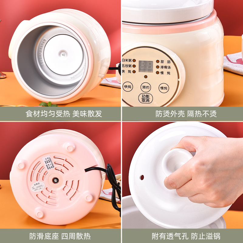 Zhengshan intelligent fast electric stew pot household multi-function porridge soup tonic stew pot automatic reservation electric stew pot