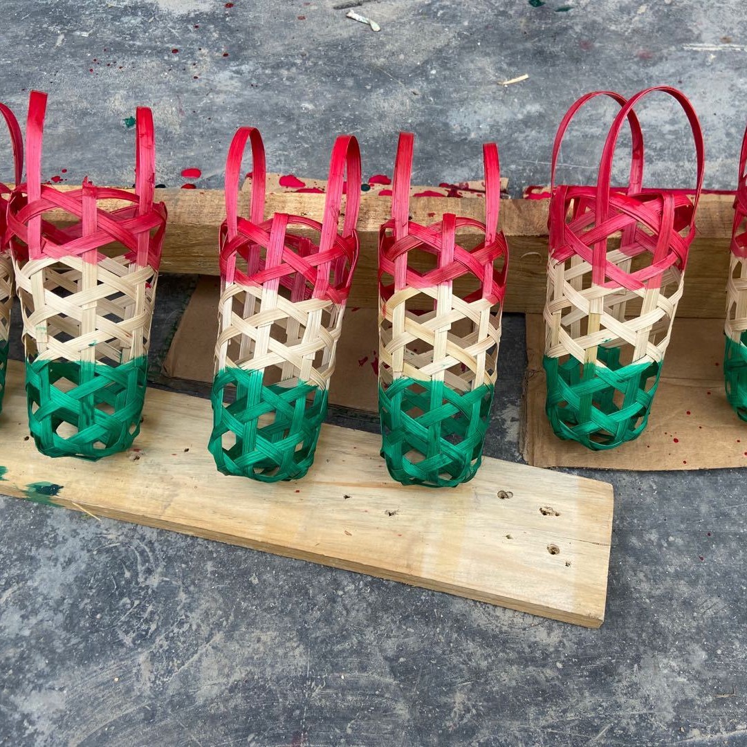 Bamboo Pig Cage Mid-Autumn Festival Special Moon Cake Cage Pig Cage Pig Cage Cake Equipment Festive Decoration Pig Cage Water