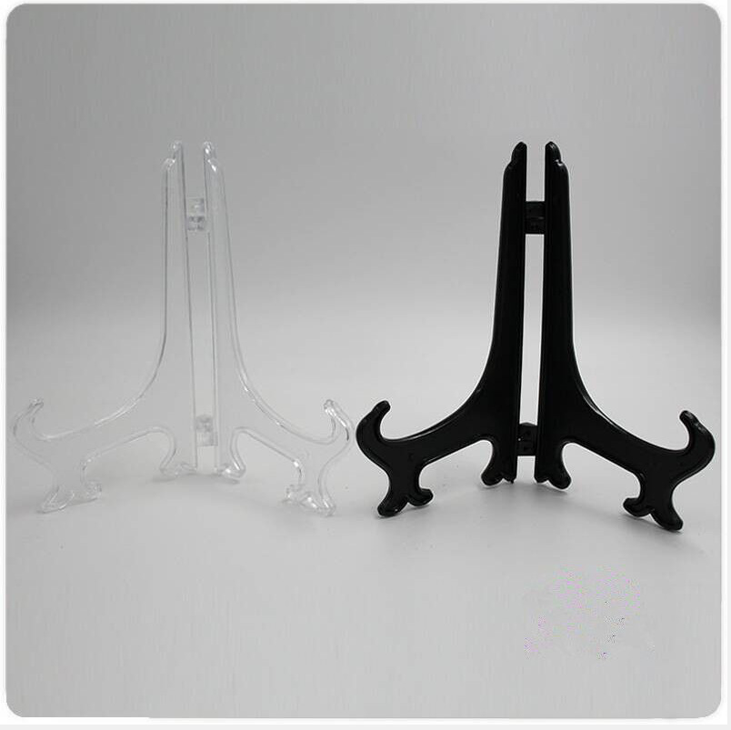 Factory Direct Sales Transparent Plastic Plate Rack Hanging Plate Rack Transparent Display Rack Transparent Photo Frame Bracket Ornament Bracket