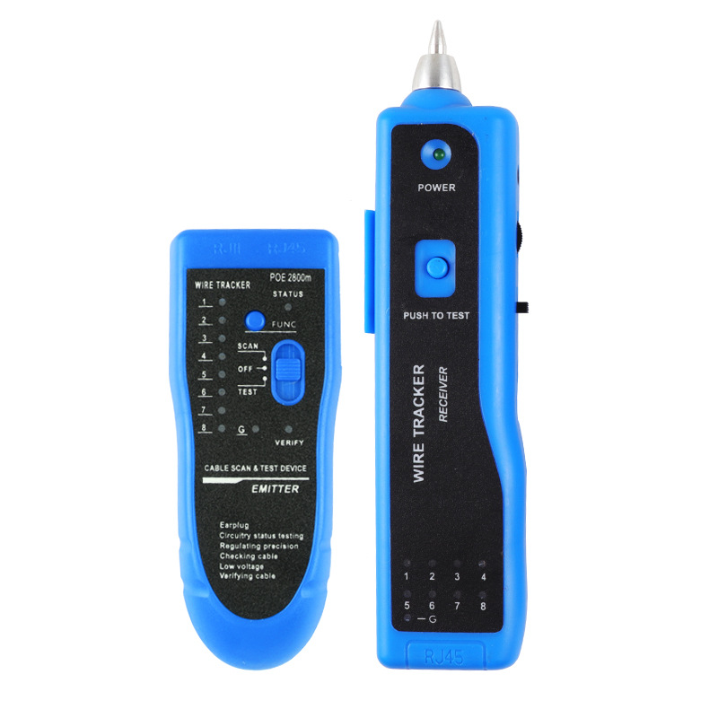 Nengshi Hengli Poe Anti-Burn Network Cable Tester Multi-Functional Line Inspection Instrument Foreign Trade Line Inspection and Tracing Instrument Digital Display