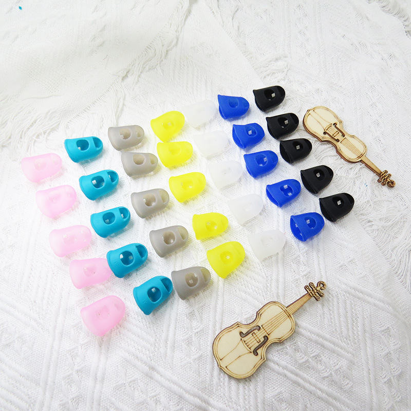 Factory direct supply silicone guitar Finger Set left hand pain-proof finger set thumb piano Ukulele guitar accessories