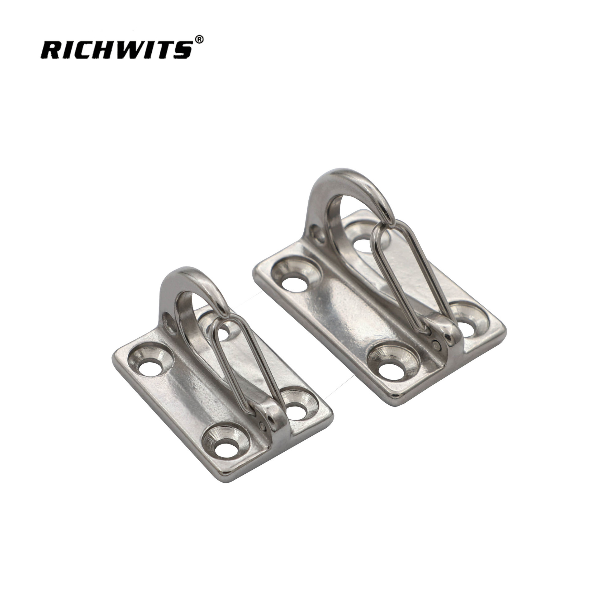 Крюк для веревки, тяговый крюк, морской крюк, крюк для фenders, нержавеющая сталь, простой пружинный крюк, крюк для стен