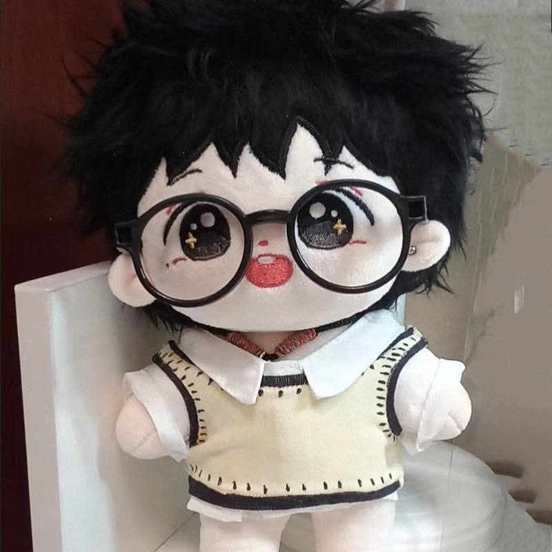 20cm Cotton Doll Mirrorless Glasses Accessories Doll Personalized Accessories Cute Doll Photo Transparent Doll Props