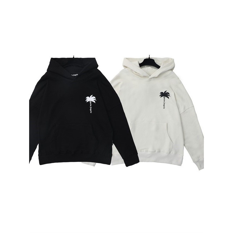 Толстовка Palm Angels с принтом пальмы спереди и сзади, модный европейский и американский бренд, свободная мужская и женская толстовка с капюшоном