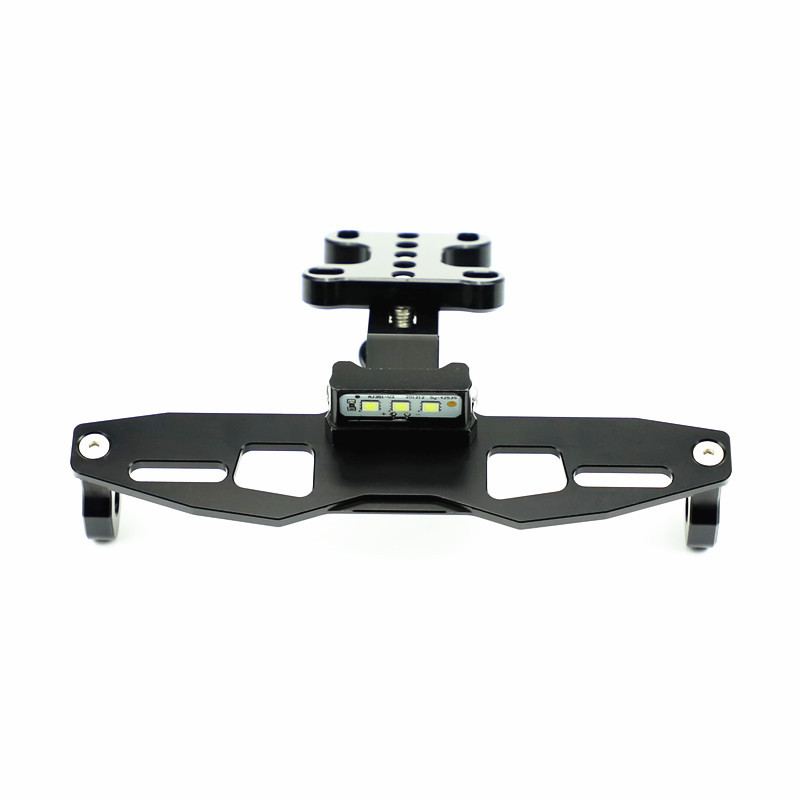 Suitable for Yamaha TFX150 M-slaL150 motorcycle modified license plate frame aluminum alloy license plate frame with light