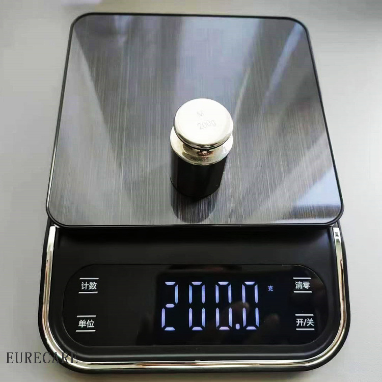 2023 New Kitchen Scales Electronic Scales Gram Scales Table Scales 10kg High Precision Stainless Steel Color LED Display