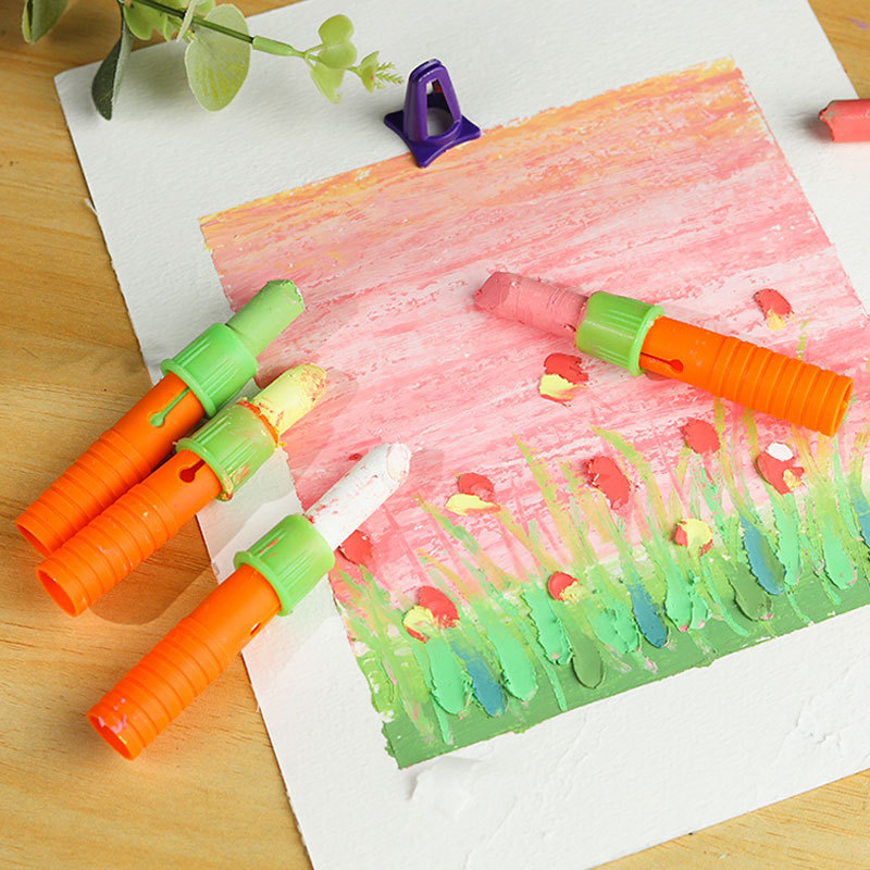 Oil painting stick extender pen set life extension crayon heavy color crayon auxiliary tool children's painting pencil sharpener