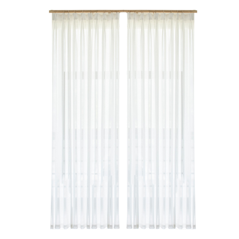 Solid Color Curtain Gauze Chiffon Gauze Hotel Window Screen Project Production Large Price Excellent Variety of Project Curtain Customization