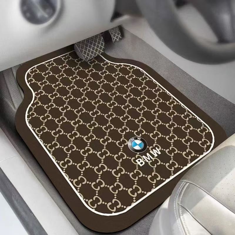 2025 Car Floor Mats Universal Diatomaceous Earth Water-Absorbent Non-Slip Dirt-Resistant Single-Piece Full Set Car Mats Personalized Car Logo Style