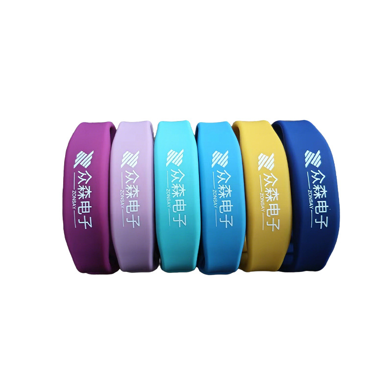 Rfid Silicone Wristband Bracelet Water Park Gym Smart Lock Ic Bracelet Access Control Food Grade Wristband Customization