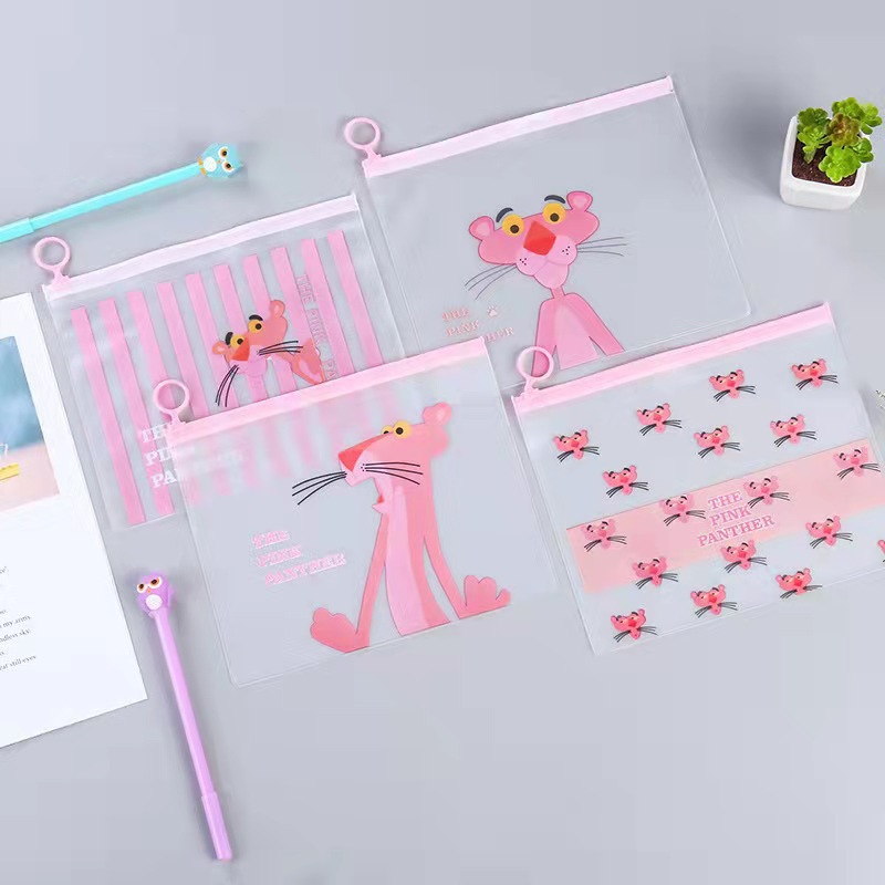 Pencil case stationery bag transparent stationery case pen holder wholesale cartoon stationery student creative cute children's pen set