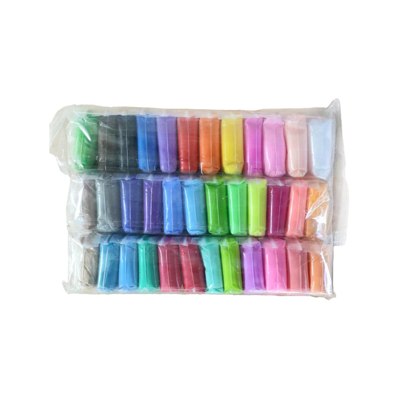 Factory wholesale ultra-light clay Plasticine 12-color 24-color clay 36-color colored clay space clay bag light clay