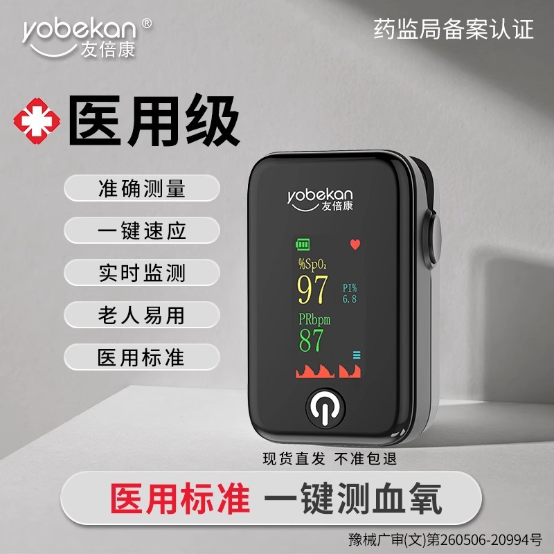 Оксиметр с клипсой для пальца, детектор насыщения кислородом, домашний мониторинг уровня кислорода