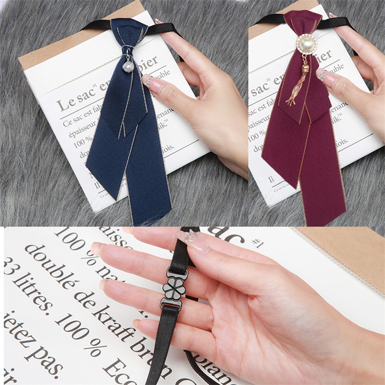 Black Bow Tie for Men and Women, Bank Tie-Free White Shirt Collar Accessory, New Style Top, Academic Uniform Bow Tie