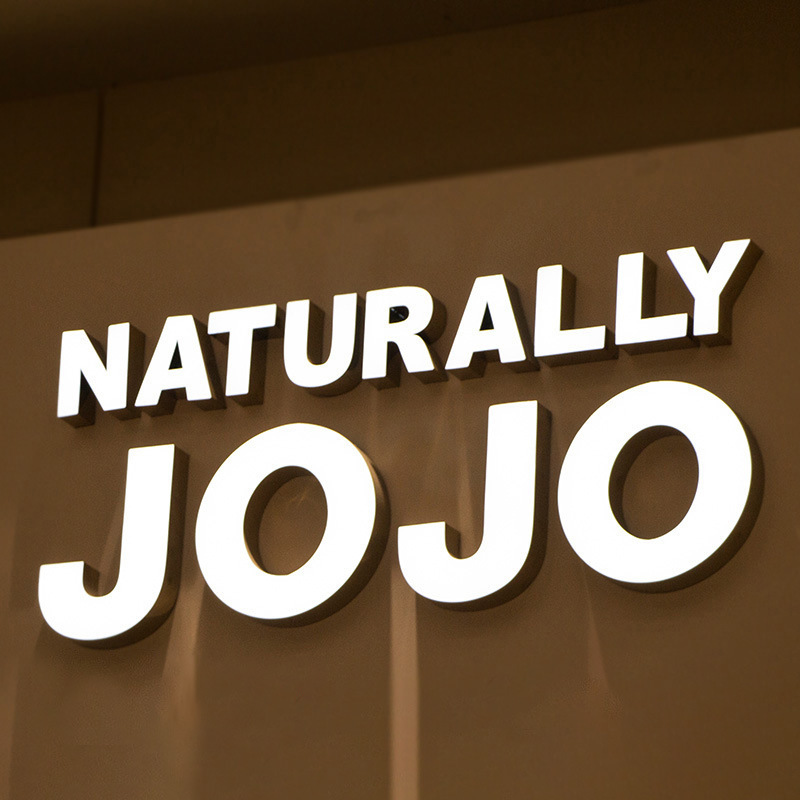 Stainless Steel Letters, Acrylic Edgeless Crystal Luminous Letters, Signboard, Storefront Letters, Milk Tea Shop, Clothing Store Sign Decoration