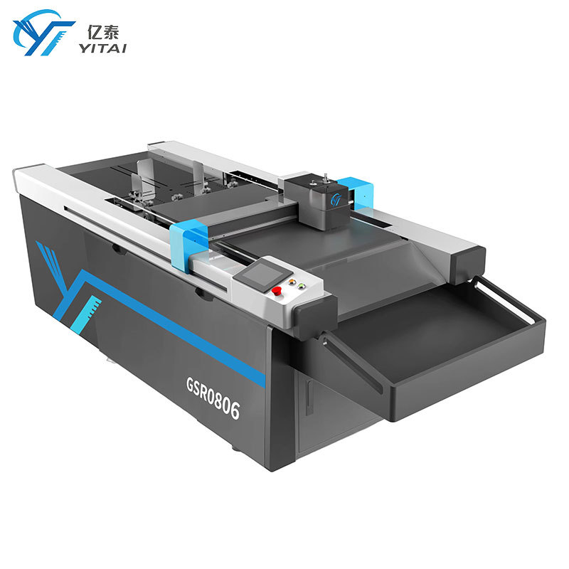 Fully Automatic Feeding and Sample Cutting Machine for Corrugated Paper and Self-Adhesive Materials, Pp Plastic Board Computerized Vibrating Knife Cutting Machine