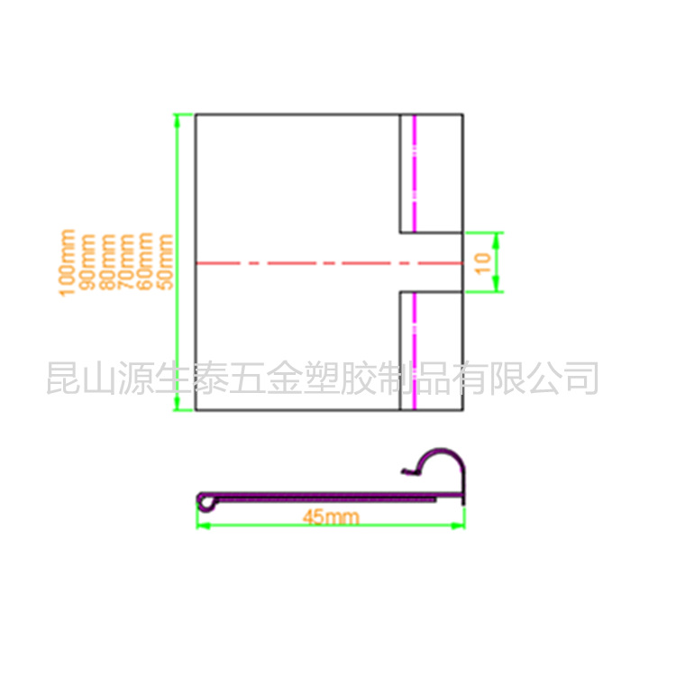 Manufacturer Wholesale Shelf Tags Double-Line Hooks Price Tags Price Strips Price Tags Price Labels