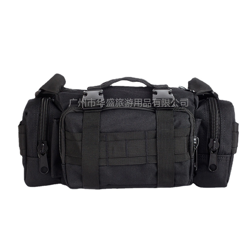 Huasheng Outdoor Tactical Waist Bag Multi-Functional Large-Capacity Camouflage Waist Bag Military Fan Equipment Jungle Mountain Desert Digital