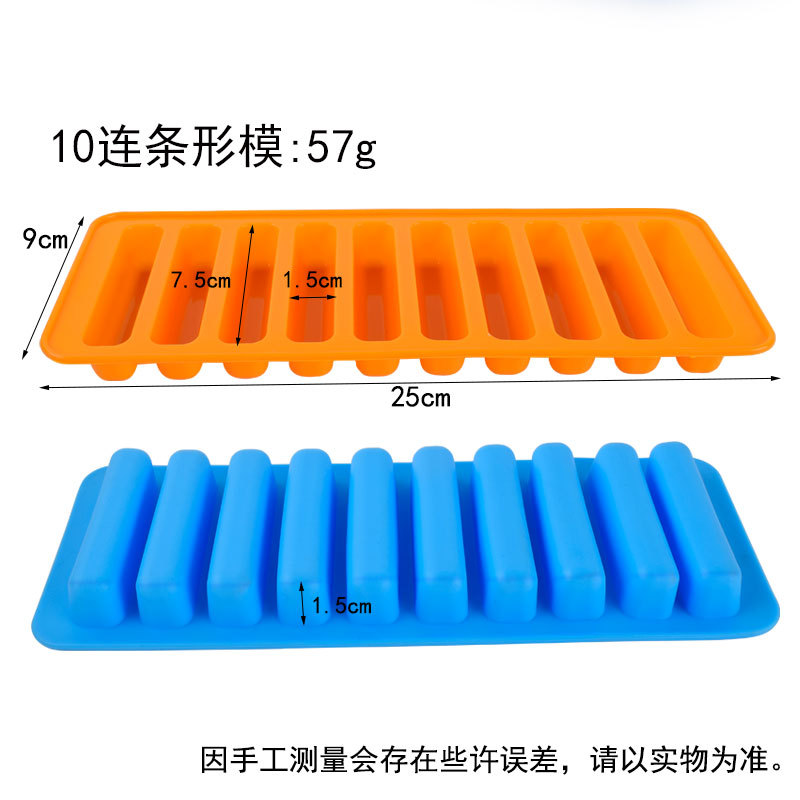 Thickened 6 and 10 with Lid Silicone Sausage Ham Sausage Fresh-keeping Box Hot Dog Mold Baking Sausage Box Mold DIY
