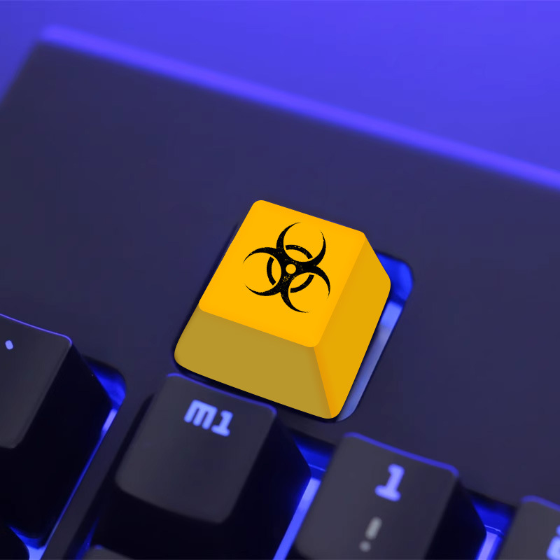 Кастомизированные металлические клавиши Pbt для механической клавиатуры Resident Evil с брелоком Красный Зонтик