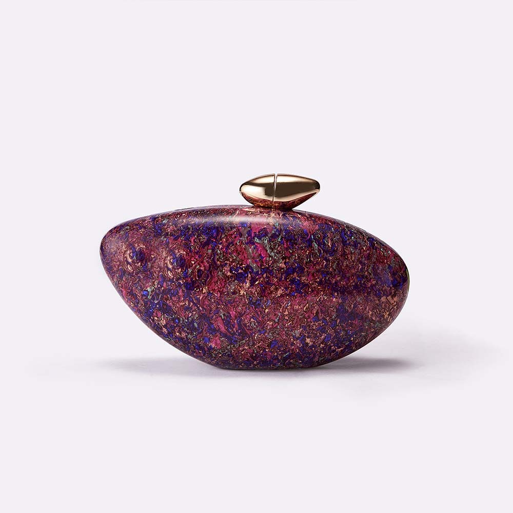 New Transparent Bag Women's Fashion Trend Bullet Acrylic Simple Evening Bag Clutch Bag for Women