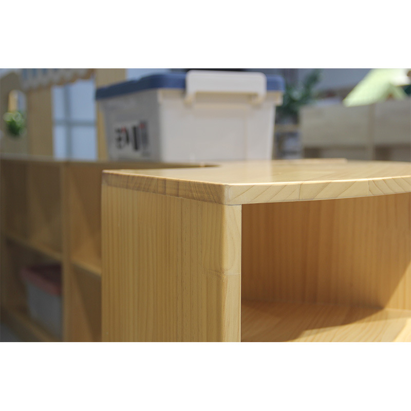 Kindergarten Curved Area Cabinet Area Corner Corner Cabinet 45 Degree 90 Degree Solid Wood Corner Cabinet