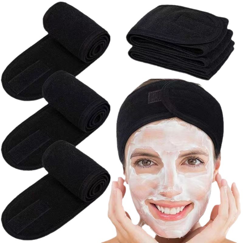 Cross-entry Foreign trade beauty Velcro hair band face wash European and American sports headscarf mask makeup celebrity same style