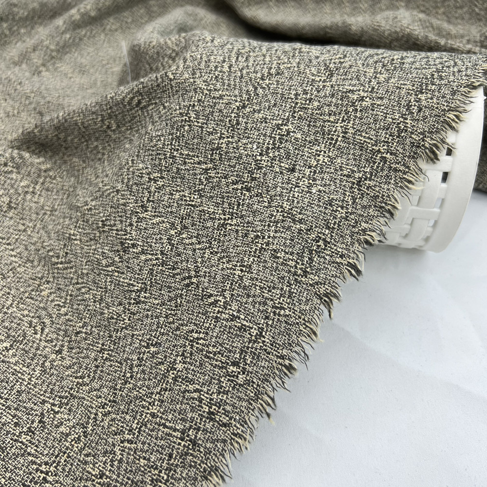 New Product Linen Cotton Yarn-dyed Dark Pattern Small Fragrant Style Luffy Two-color Linen Retro Clothing Top Fashion Coat Fabric