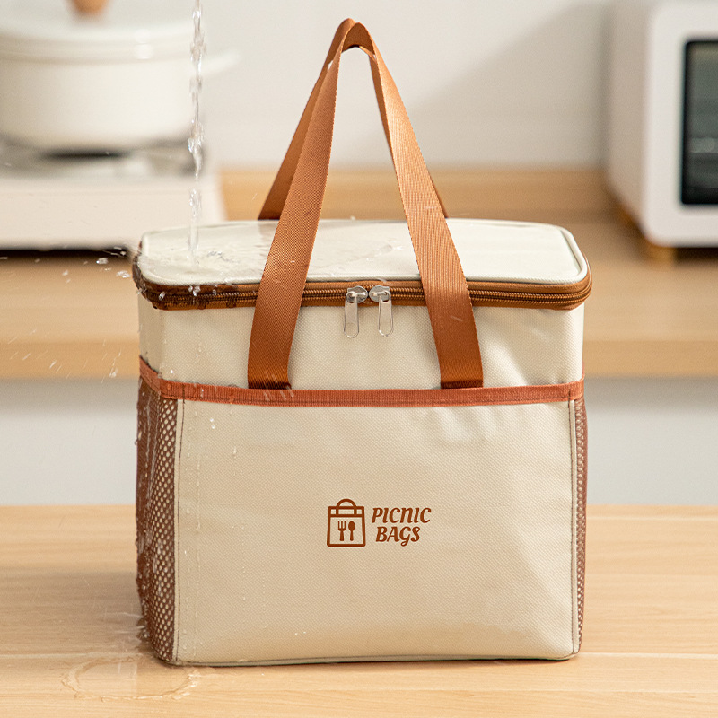 Outdoor Lunch Box Insulation Bag Bento Handbag Thickened Aluminum Foil picnic Bag Waterproof Oil-proof Ice Bag Takeaway Waterproof Bag