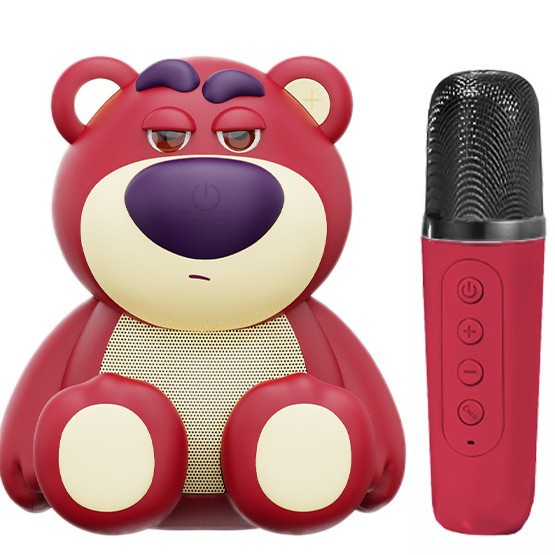 A generation of genuine strawberry bear wireless bluetooth karaoke treasure variable sound practical speaker children's day birthday gift