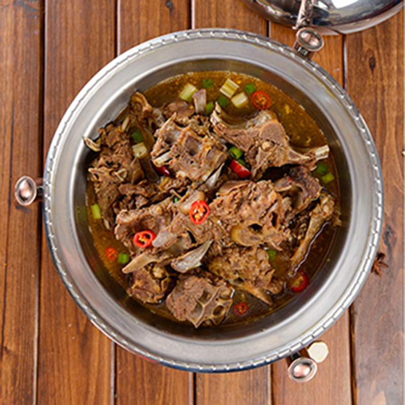 Sheep scorpion fresh mutton cooked food fast food lazy hot pot heating sheep spine sauce sauce Inner Mongolia ingredients 2 jin