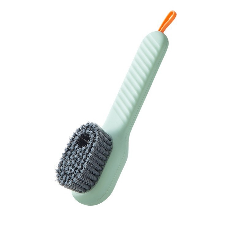 Multi-functional liquid-adding shoe brush pressing liquid-out household shoe brush special brush decontamination soft hair soft clothes brush does not hurt shoes
