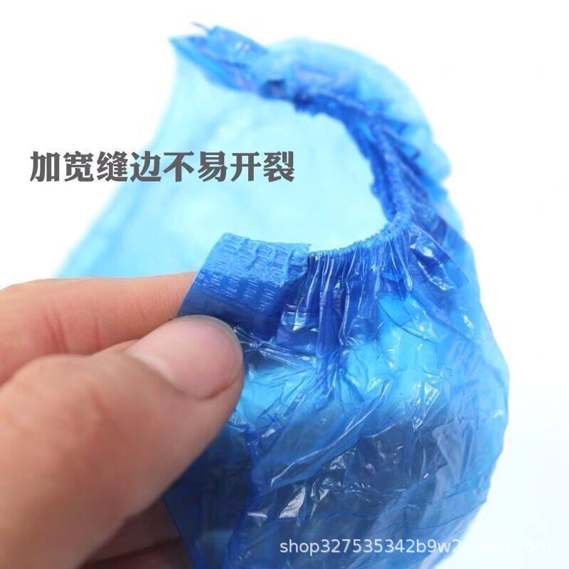 Factory Wholesale Disposable Sleeves, Food-Grade Blue Pe, Waterproof and Oil-Proof, Transparent Plastic, 100/Pack, Thickened