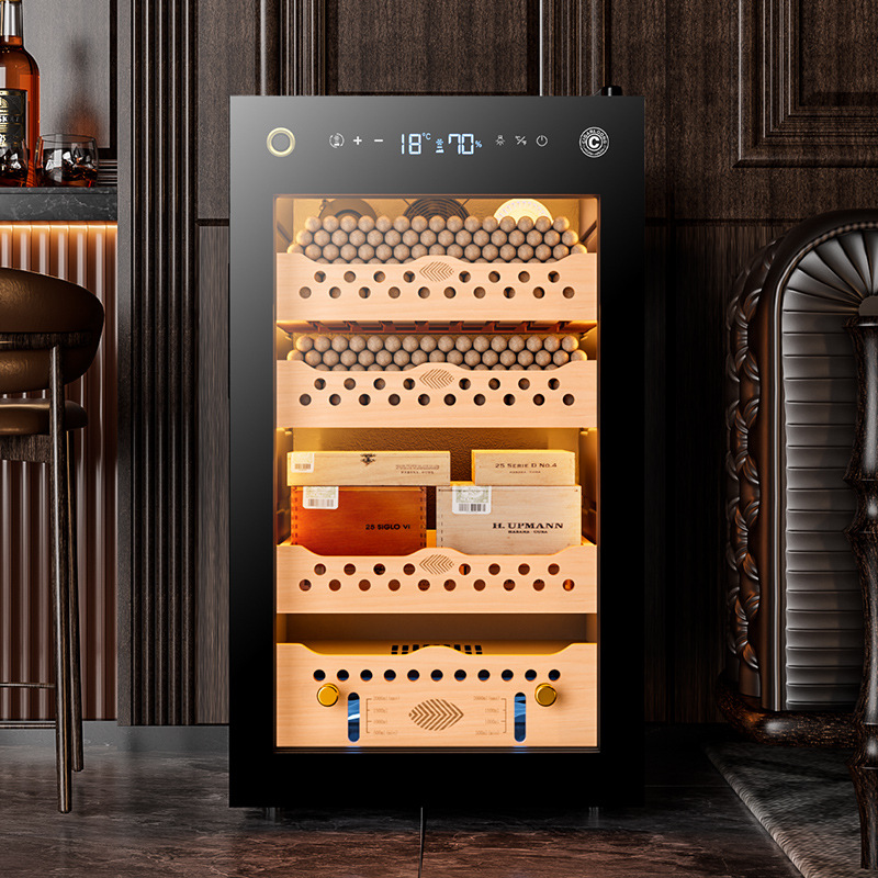 Ягода Дракон CL-70C шкаф для сигар, полка из кедра, частотный компрессор, шкаф для сигар с постоянной температурой и влажностью