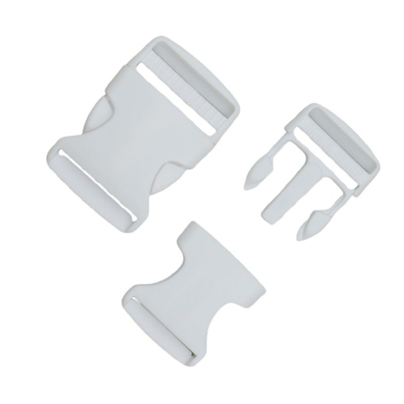 Ready Supply of White Pom Plastic Buckle Safety Buckle Buckle Backpack Adjustment Buckle Complete Specifications