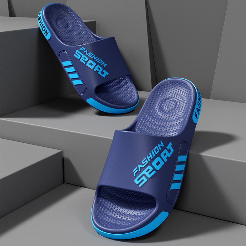 Summer New Slippers for Men, Outdoor Large Size Trbottomyy Home Indoor Bathing Soft-Soled Non-Slip Wear-Resistant Sports Sandals and Slippers