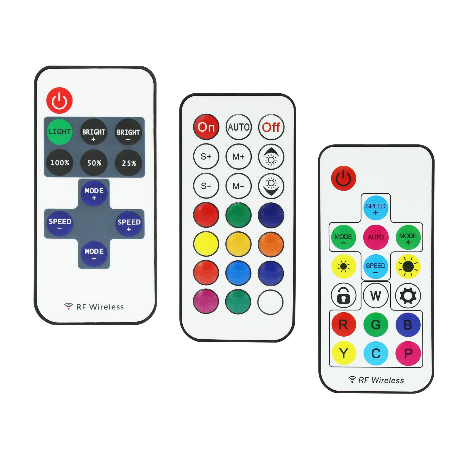 24-Key Remote Control 44-Key Ir Dimmer Rgb Light Strip Remote Control Controller Rf17-Key Wireless Stepless Dimming
