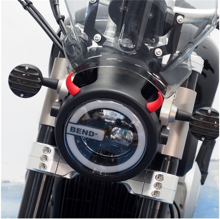 Motorcycle helmet decoration horn personality car decoration 3D three-dimensional horn electric car decoration small devil horn