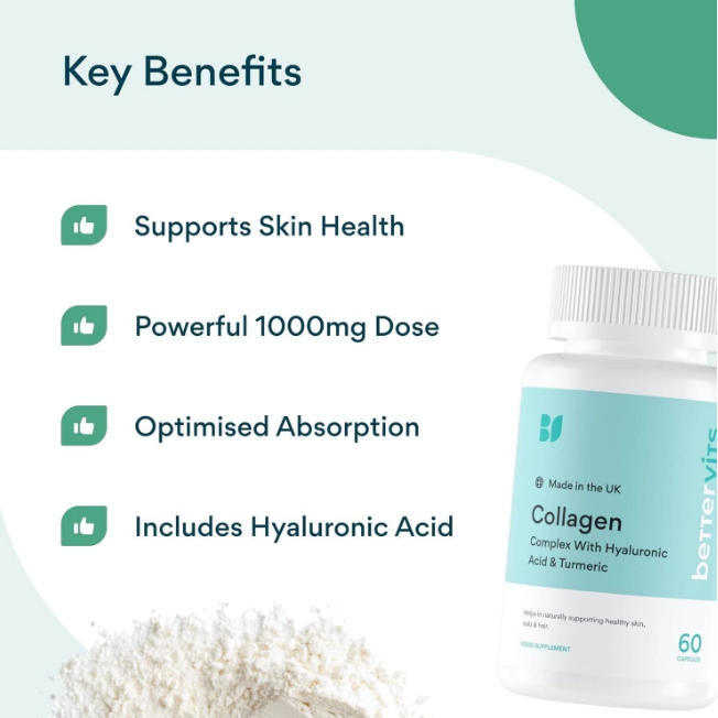 Tk Cross-Border Hyaluronic Acid Collagen Capsules Berrervits Collagen Complex Vitamins