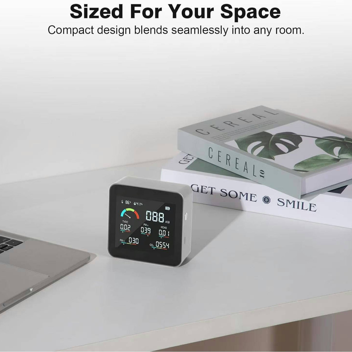 2025 New Carbon Dioxide Multifunctional Detector Pm2.5.Pm10 Formaldehyde Tvoc