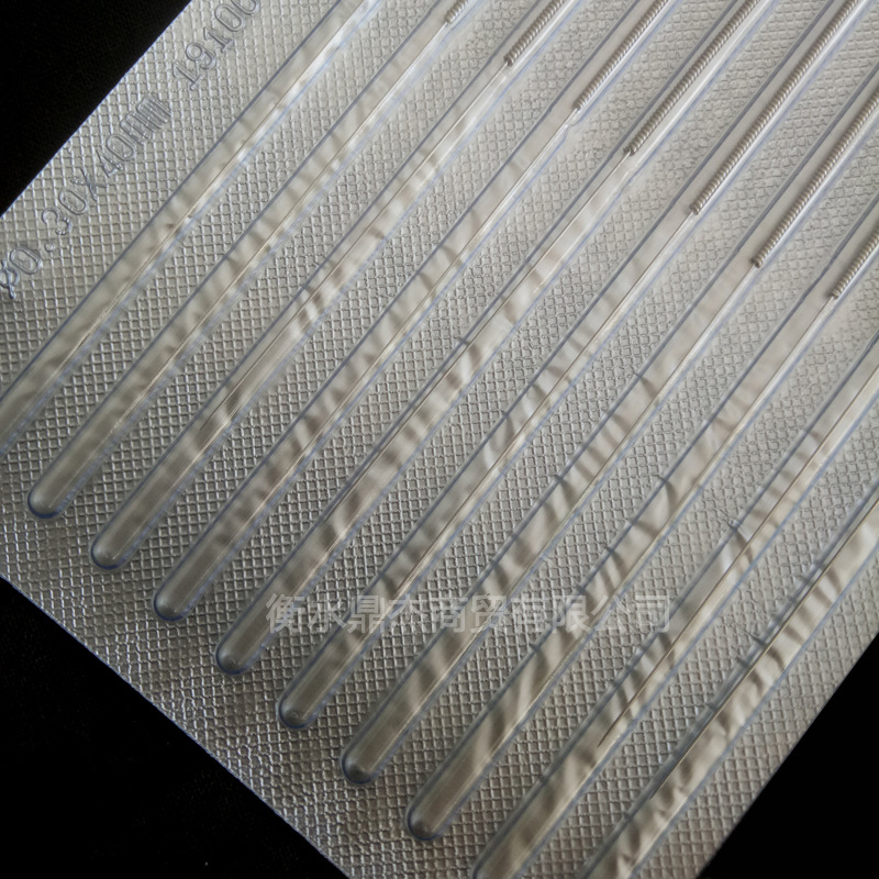 Stainless steel ring handle needle disposable acupuncture needle 100 support non silver needle aluminum foil independent