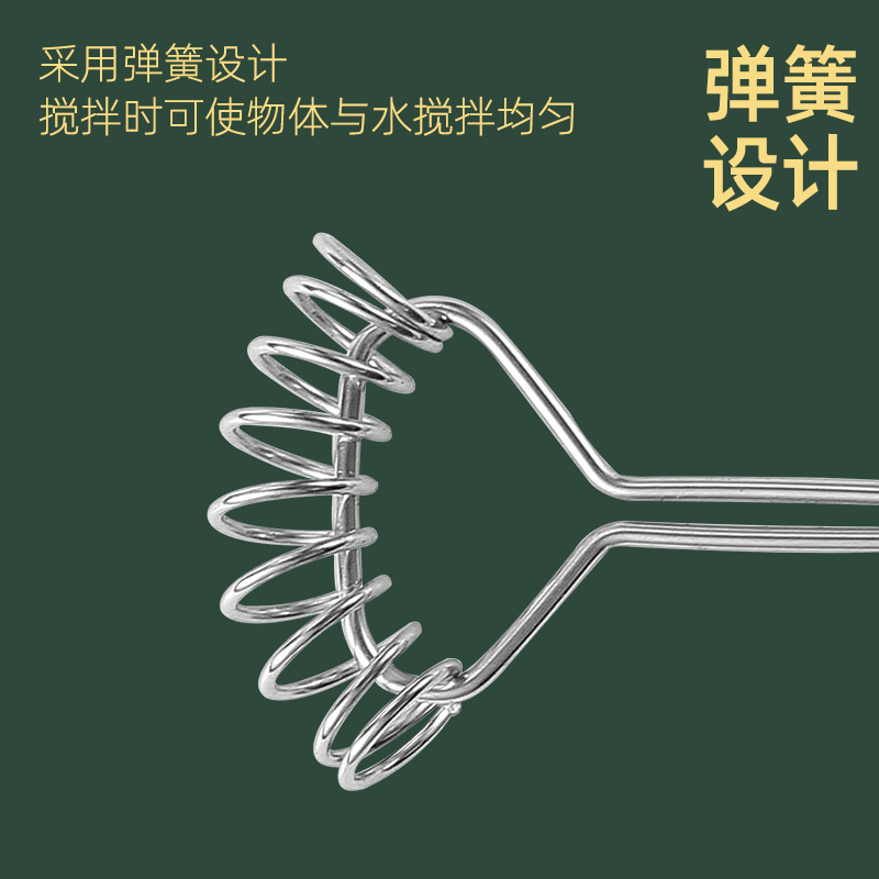 Western style 201# stainless steel spring design handle mixing stick coffee creative ice spoon mixing spoon wine mixing stick honey spoon